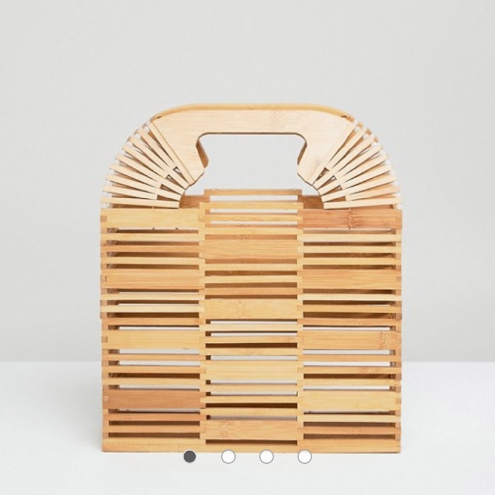 Asos bamboo square clutch